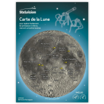 Carte de la lune - pour rep�rer facilement les principaux crat�res, mers et curiosit�s lunaires (pochette) ...