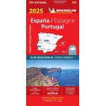 Carte nationale espagne, portugal 2025 - indechirable (carte)