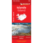 Carte nationale islande / ijsland (carte)
