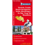 Carte nationale slovénie, croatie, bosnie - herzégovine, serbie, monténégro, macédoine du nord (carte) ... Carte nationale slovénie, croatie, bosnie - herzégovine, serbie, monténégro, macédoine du nord (carte) ...