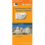 Carte r�gionale northeastern usa, eastern canada (carte)