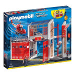 Caserne de pompiers avec hélicoptère Caserne de pompiers avec hélicoptère