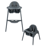 Chaise haute fixe meely graphite bebeconfort