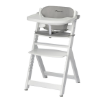 Chaise haute timba avec coussin bb confort white grey