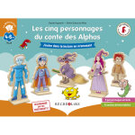 Les cinq personnages du conte des alphas - nouvelle édition en bois (coffret) Les cinq personnages du conte des alphas - nouvelle édition en bois (coffret)
