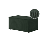 Clarisse - pouf en velours c�tel� - vert fonc�