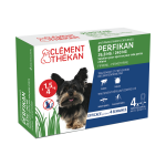 Cl�ment th�kan anti - puces anti - tiques chien 1, 5 - 4kg 4 pipettes