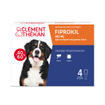 Cl�ment th�kan anti - puces anti - tiques chien 40 - 60kg 4 pipettes