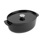 Cocotte en fonte d'acier kitchenaid 30cm noir 5, 6l