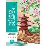 Coloriages myst�res tr�sors du japon - coloriez les chiffres et d�couvrez l'image (broch�)