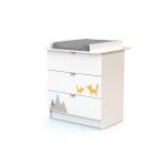 Commode � langer renard blanc