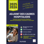 Concours adjoint des cadres hospitaliers 2025 - 2026 - gestion administration gnrale, gestion conomique, ...