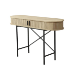 Console forme arrondie portes coulissantes tasseau