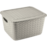 Corbeille a / couv weave l 25lt ficelle