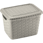 Corbeille a / couv weave 5, 5lt ficelle