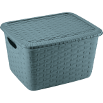 Corbeille a / couv weave m 15lt bleu sky
