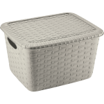 Corbeille a / couvercle m 15lt ficelle