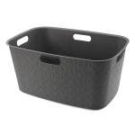 Corbeille � linge softex 45l gris anthracite