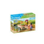 Cycliste avec v�lo et remorque avant