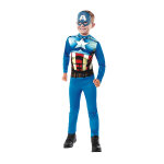 Deguisement captain america + masque 7 - 8 ans