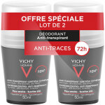 Vichy déodorant anti - transpirant homme 50ml x2 Vichy déodorant anti - transpirant homme 50ml x2