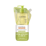 A - derma exomega control huile lavante emolliente anti - grattage 500ml + �co - recharge 500ml