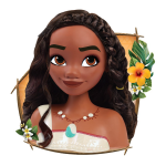 Disney princess - vaiana tte  coiffer 20 cm