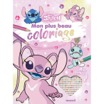 Disney stitch - mon plus beau coloriage (angel) - avec strass (broch�)