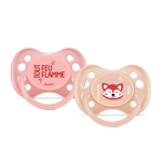 Dodie sucettes anatomiques + 6 mois duo panda roux