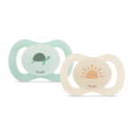 Dodie sucette anatomique duo 0 - 2 mois newborn vert n3