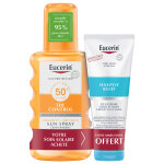 Duo sun oil control spray transparent spf50 + 200ml + gel crme aprs soleil sun 50ml