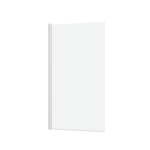 Essentiel matt white pare baignoire 130x70