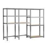 Etag�re triple 10 plateaux l. 240 cm (kit start + 2 modules b sp�ciale lave - linge et s�che - linge ...