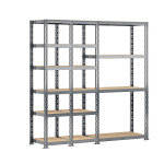 Etag�re triple 16 plateaux l. 200 cm (kit start + 2 modules a + 1 module c)