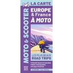 Europe & france � moto, la carte - les plus beaux road trips (broch�)