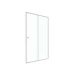 Fa�ade porte de douche coulissante spot 140cm