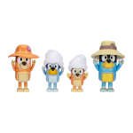 La famille de bluey en voyage (x4 figurines)