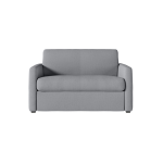 Fauteuil agathe convertible express couchage quotidien 100x190cm en tissu gris clair - matelas 13cm