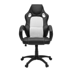 Fauteuil gamer noir / blanc mati�re : rev�tement en pu. dim. :l. 64xp. 70xh. 110 / 120cm