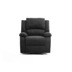 Fauteuil de relaxation en microfibre - noir
