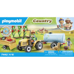 Fermier avec tracteur et citerne Fermier avec tracteur et citerne