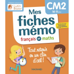 Mes fiches m�mo fran�ais et maths cm2 - une collection con�ue par lutin bazar - tout retenir en un clin ...