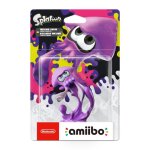 Figurine amiibo - calamar inkling (violet non) (wii u)