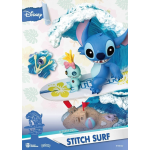 Figurine diorama d - stage disney lilo & stitch : stitch surf avec scrump [30] (hauteur 15cm)