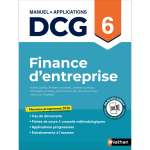 Finance d'entreprise - dcg - �preuve 6 - manuel et applications - 2026 (broch�)