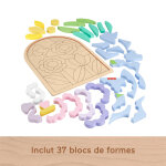 Fisher - price? puzzle fleurs en bois