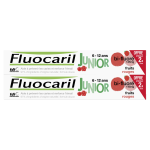 Fluocaril dentifrice junior 6 - 12 ans fruits rouges 2x75ml