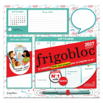 Frigobloc hebdomadaire 4 couleurs 2027 (de sept. 2026 � d�c. 2027) (broch�)