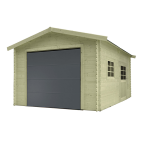 Garage traditionnel 28mm porte sectionnelle . 3580 x 5080mm