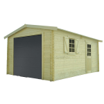 Garage traditionnel porte sectionnelle. 3580 x 5380mm